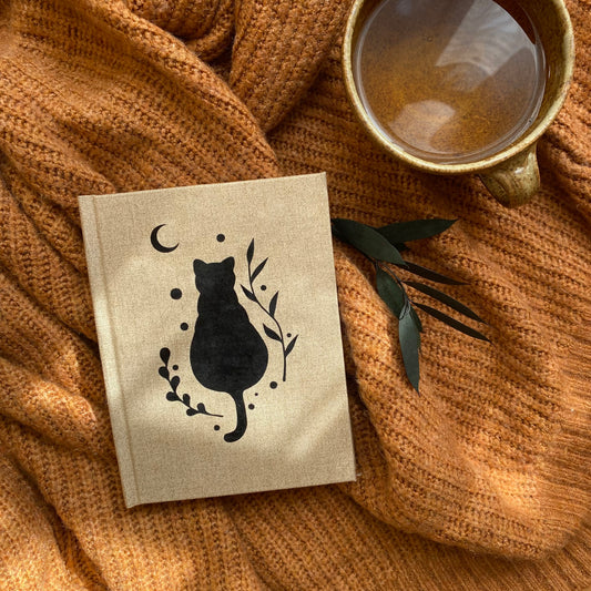 kofi cica - notesz- textil borító