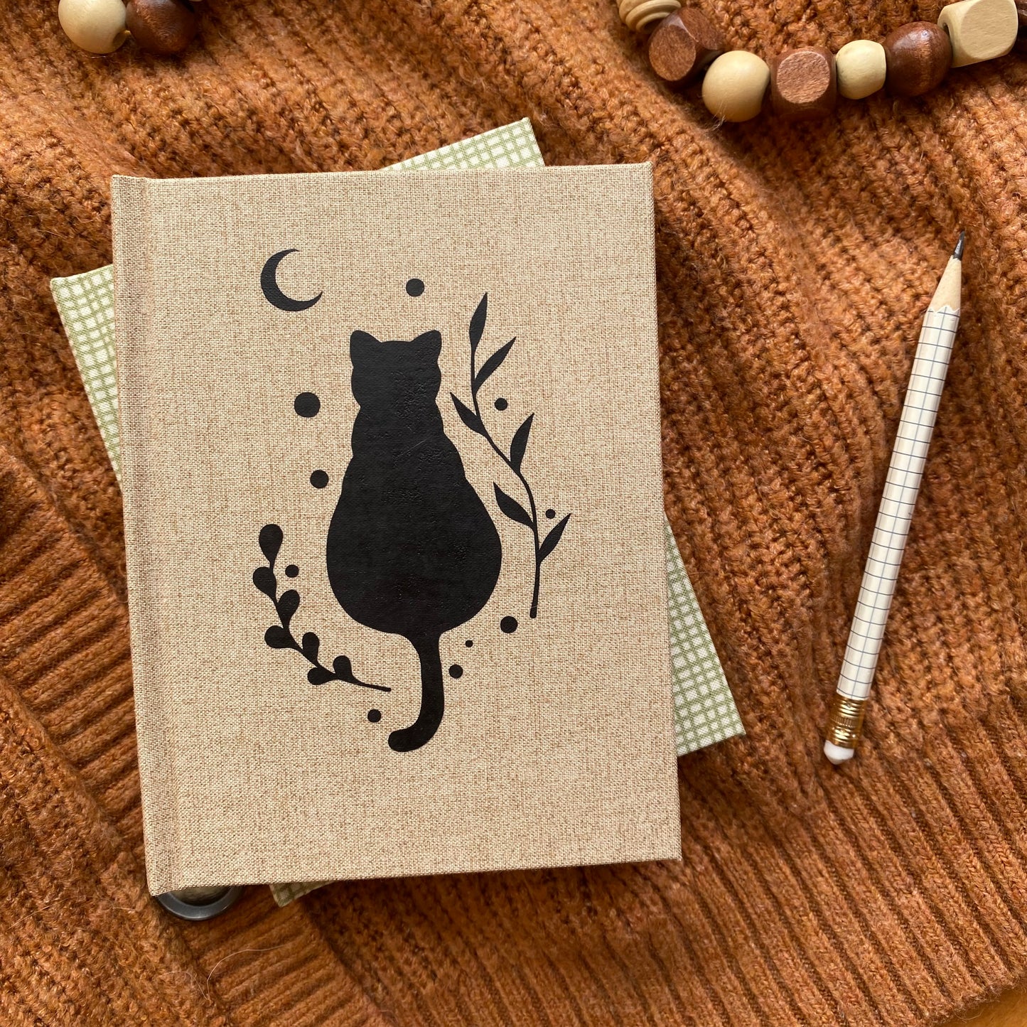 kofi cica - notesz- textil borító